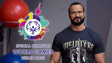 drew mcintyre  attend special olympics world games  berlin wwe