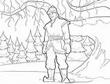 Frozen Coloring Disney Kristoff Movie Pages Colouring Printable Print Color Ecoloringpage sketch template