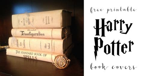 harry potter book covers  printables paper trail design