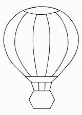 Balon Udara Mewarnai Hitam Putih Paud sketch template