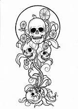 Skull Skulls Thrive sketch template