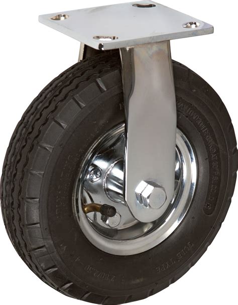 series  pneumatic rigid caster black icon caster wheels