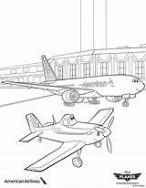 Coloring Planes Pages Disney Kids Printable Dusty Airplane Boeing Jet Pixar Airlines American Jumbo Cartoons Coloring4free Ecoloringpage Sheets Colouring 2325 sketch template