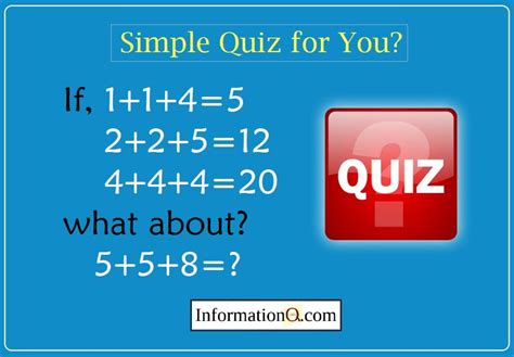 simple quiz   quiz questions  answers inforamtionqcom