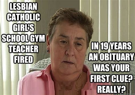 lesbian catholic girl s school gym teacher fired in 19