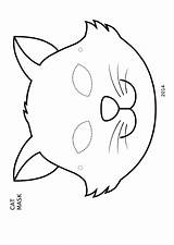 Printable Mask Cat Masks Coloring Face Animal Pages Kids Template Templates Paper Firstpalette Colouring Maski Karnawałowe Halloween Printables Para Pig sketch template