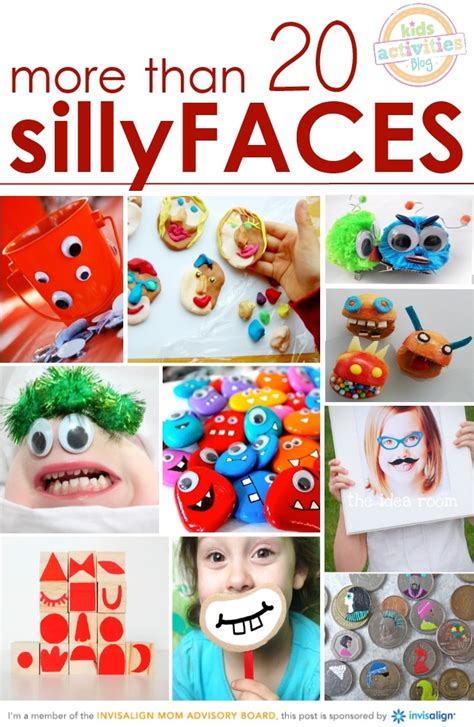 silly face crafts  kids   ages celebrating smiles neo