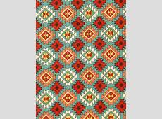 Teal Cranberry Native American Cotton Fabric FQ Last by scizzors
