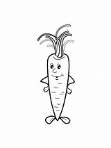 Carrot Coloring Pages Printable sketch template