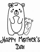 Coloring Pages Happy Mothers Printable Kids Mother Print Color Sheet Drawing Book Children Size Paper sketch template