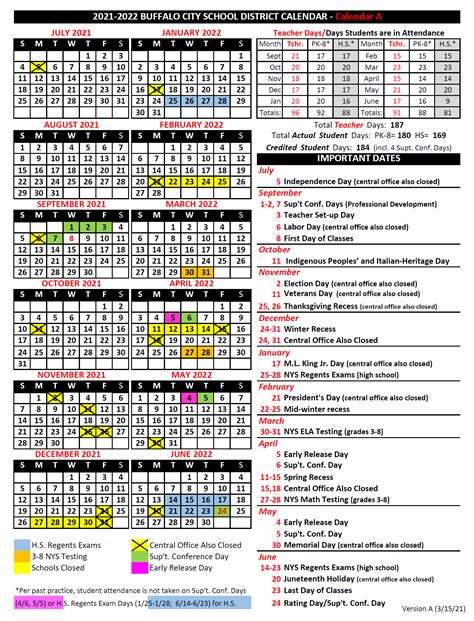 district calendar