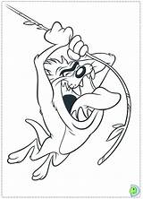 Taz Coloring Pages Looney Tunes Dinokids Devil Tasmanian Close Library Clipart Getcolorings Popular Boomerang sketch template