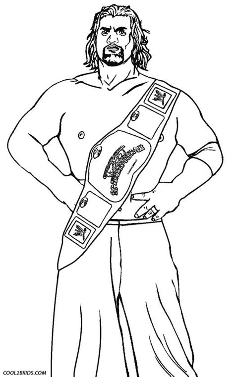 printable wrestling coloring pages  kids