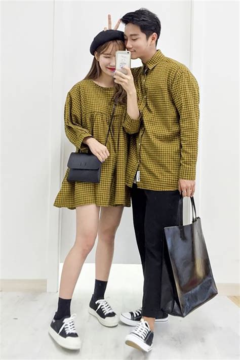 9 korean inspired couple outfits that aren t cheesy his and hers t shirts