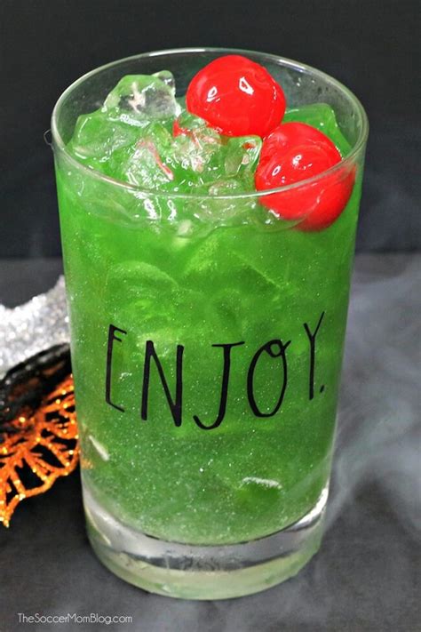 witches brew cocktail recipe  halloween  shimmers  magic