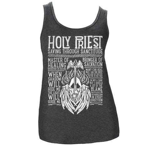 holy priest class ladies tank top realm