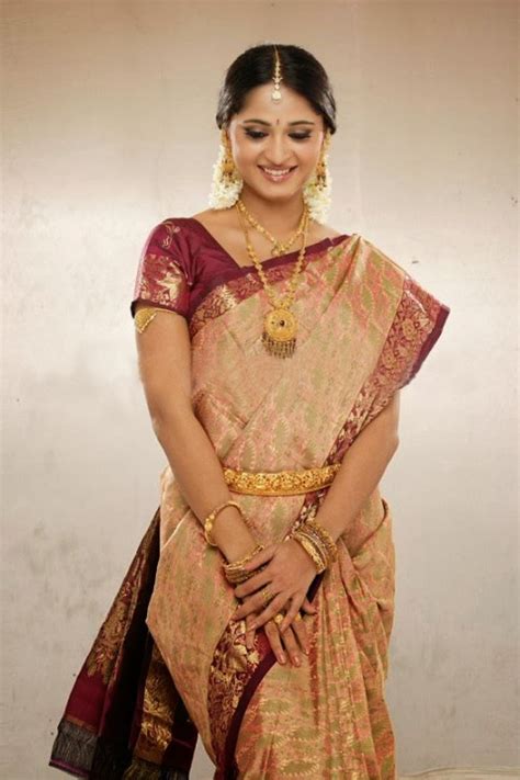 gusa gusa anushka shetty in chennai silk saree advertisement