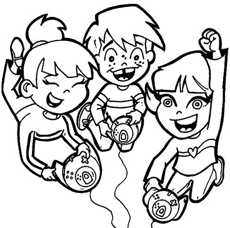 playing computer games coloring pages wecoloringpage gaming