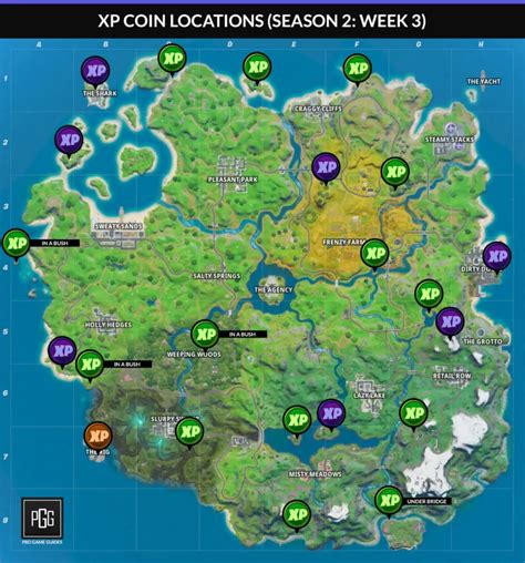 top pictures fortnite xp coins june   xp coin locations  fortnite chapter  season