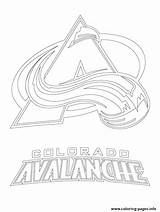 Nhl Logo Coloring Pages Avalanche Colorado Getcolorings Getdrawings Bruins Boston sketch template