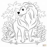 Lion Coloring Pages Drawing sketch template