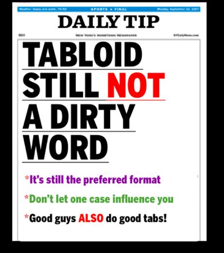 tabloid newspaper examples difference   tabloid