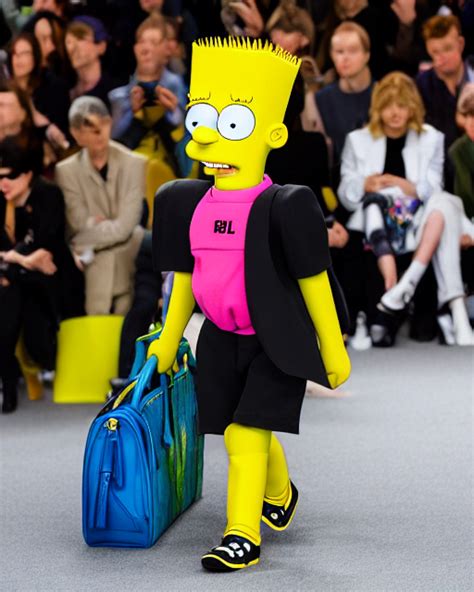 Prompthunt Bart Simpson Hyperrealistic And Heavy Detailed Balenciaga