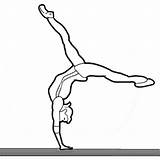 Gymnastics Athlete Gabby sketch template