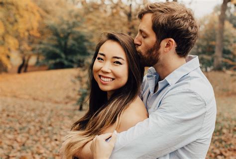 Fall Leaves Engagement Shoot Popsugar Love And Sex