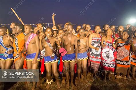 Ludzidzini Swaziland Africa Annual Umhlanga Or Reed Dance Ceremony