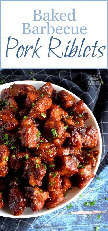 baked barbecue pork riblets lord byron s kitchen in 2019 pork riblets pork recipes pork ribs