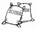 Sugar Clipart Act Drawing Bag Flour Clip Rice Cookie Brown Cliparts Pages 1764 Coloring Sack Wagon Outline Library Acts Sacks sketch template