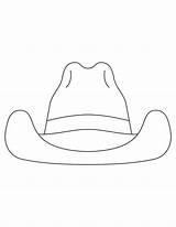 Hat Cowboy Template Coloring Pages Cow Crafts Draw Cowgirl Boy Quilt Kids Western Printable Drawing Para Colorear Color Hats Kidsplaycolor sketch template