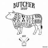 Butcher Brisket Barbecue sketch template