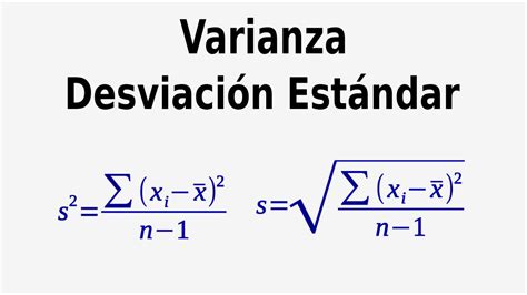 Como Calcular La Varianza Y Desviacion Estandar Youtube Images Hot