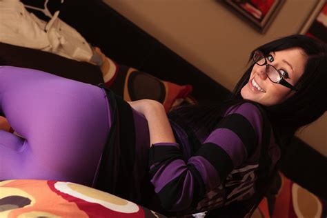 horny teen geek catie minx in glasses and tight purple nylons pichunter