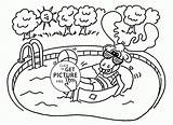 Pool Coloring Pages Summer Designlooter Moose Printables Happy Kids 16kb 2080 sketch template