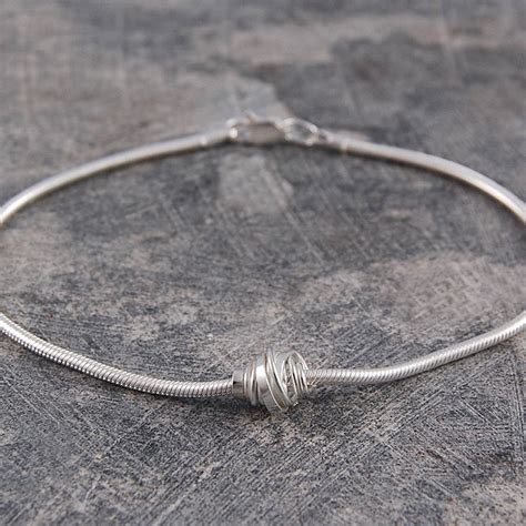 charm sterling silver bracelet  otis jaxon notonthehighstreetcom