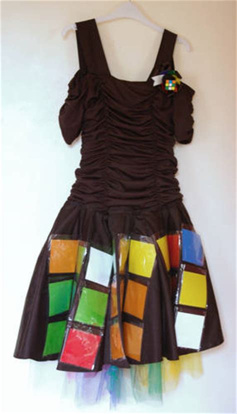 80s tastic dress into rubik s cube inspired party outfit now with in actions clothing