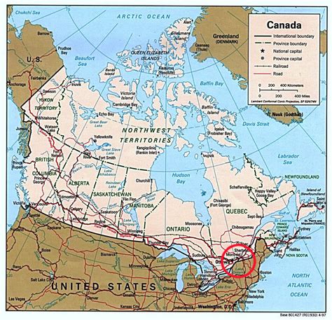 carte montreal canada