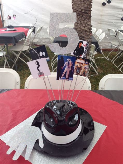 michael jackson party centerpieces tween parties  birthday
