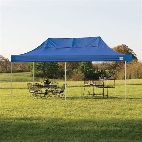 shelterlogic pop     truss pro canopy tent  blue cover