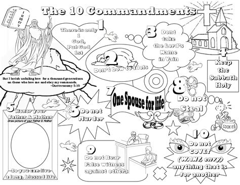 catholic ten commandments coloring pages coloring walls