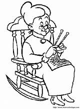 Grandmother Coloring Pages Getdrawings sketch template