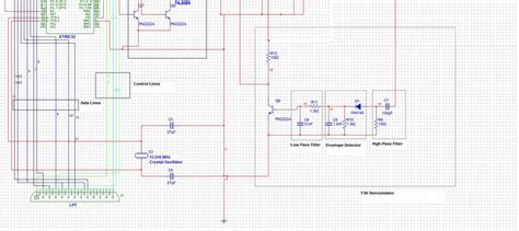 complete electronics circuit   reader  rfid system  scientific diagram