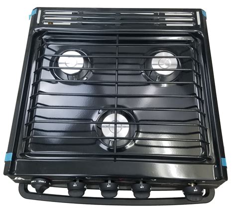 rv bg p    atwood wedgewood piezo oven range stove vision series black