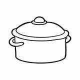 Pot Coloring Casserole Clipart Book Illustrations Stock Stew Casseroles Noodle Bred Egg sketch template