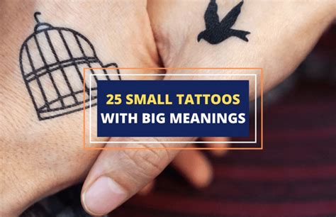 25 Small Tattoos With Big Meanings Symbol Sage