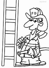 Coloring Fireman Firefighter Pages Printable Drawing Axe Cool2bkids Getdrawings Getcolorings Color Print sketch template