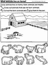 Farm Coloring Pages Kids Animals Animal Printable Worksheet Color Worksheets Family Preschool Daisy Activities Grade Cheers Jobs People Colouring Journey sketch template